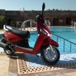 Mahindra Gusto Scooter Side View