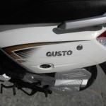 Mahindra Gusto White Colour Rear Cowl