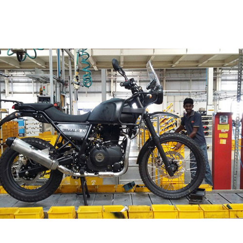 Royal Enfield Himalayan Bike Plant Side View