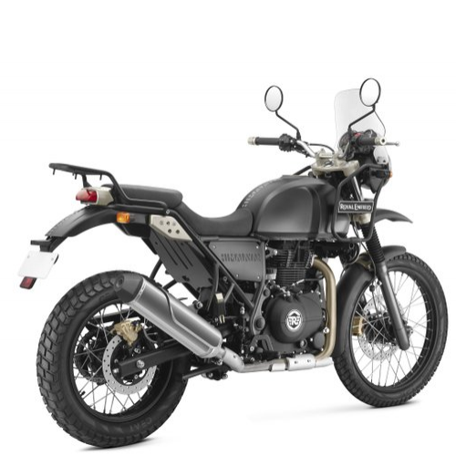 Royal Enfield Himalayan Motorcycle Rear Quarter View