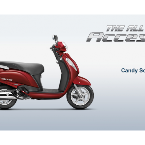 New Suzuki Access 125 Color Candy Sonoma Red