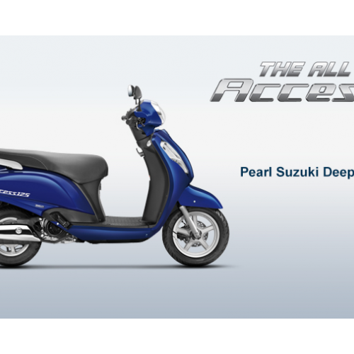 New Suzuki Access 125 Color Pearl Suzuki Deep Blue