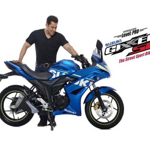 Salman Khan Suzuki Gixxer Sf