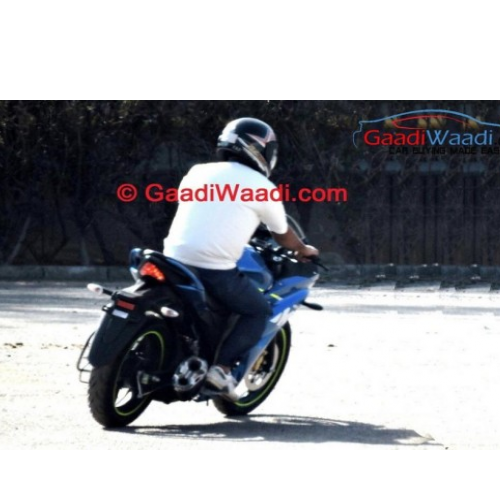 Suzuki Gixxer Sf Blue Colour Rear View