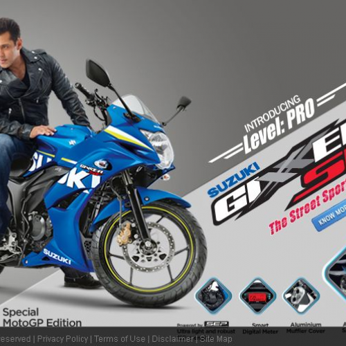 Suzuki Gixxer Sf With Salman Khan