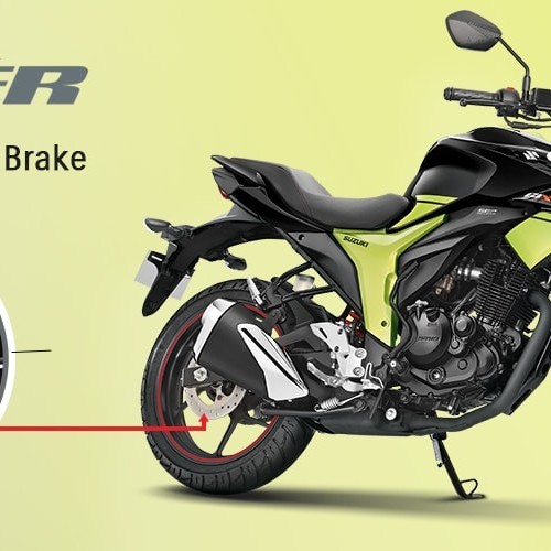 Rear Disc Equipped Suzuki Gixxer Bike