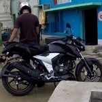 Tvs Apache Rtr 160 2018 Spy Pictures Side Right