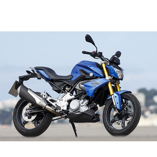 Tvs G 310 R Bike Blue Color Side View
