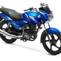 Tvs Star City Plus Side View Blue Colour