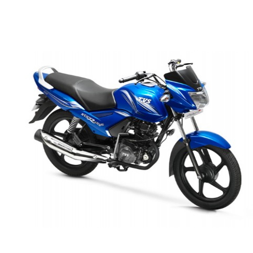 Tvs Star City Plus Side View Blue Colour