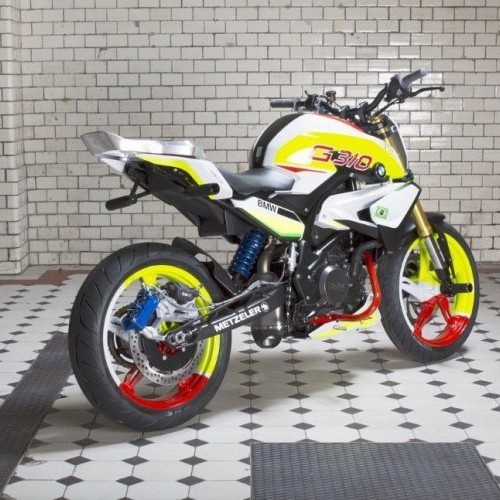 Bmw Tvs G310 Bike Rear Quarter View