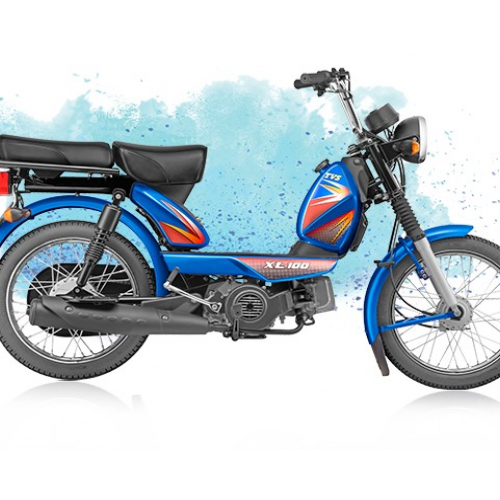 Tvs Xl 100cc Bike Blue