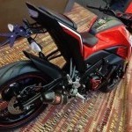 Yamaha M Slaz Rear View Muffler Tyre