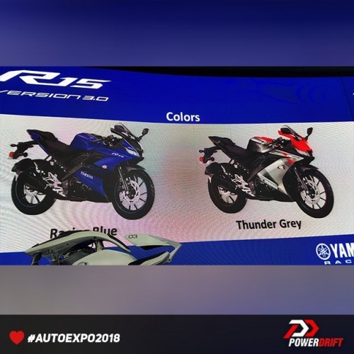 Yamaha R15 V3 Colours New Blue Grey