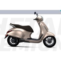 Bajaj Chetak Indigo Metalic Color