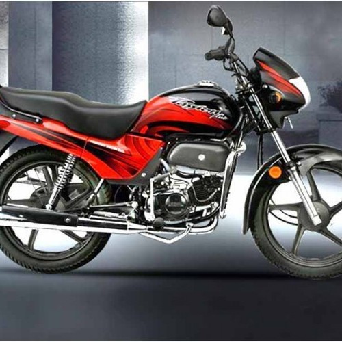 Hero Honda Passion Plus Color Red With Black Graphics