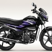 Hero Honda Super Splendor Colour Black With Electric Purple