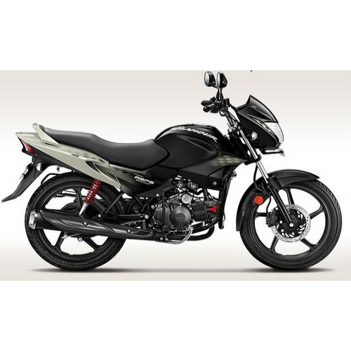Hero Glamour 125 Colour Black With Tornado Grey Metallic