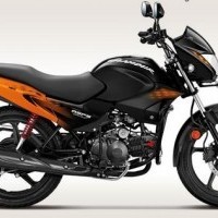 Hero Glamour 125 Colour Black With Vibrant Orange