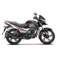 Hero Glamour Ismart Black With Tornado Grey Metallic