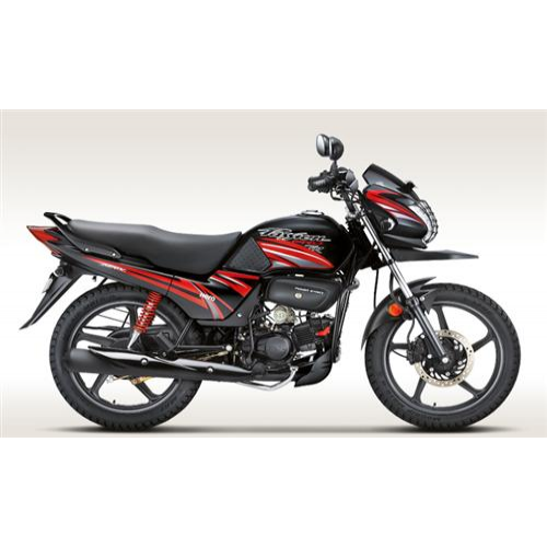 Hero Passion Pro Tr Colour Black With Red Stripes