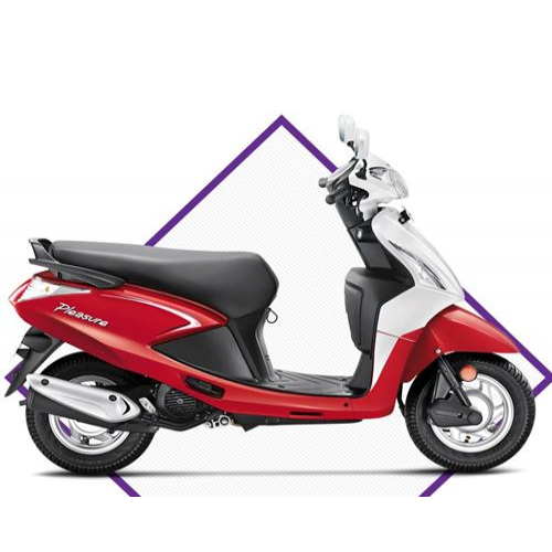 Hero Pleasure 100 Colour Playful Red And White