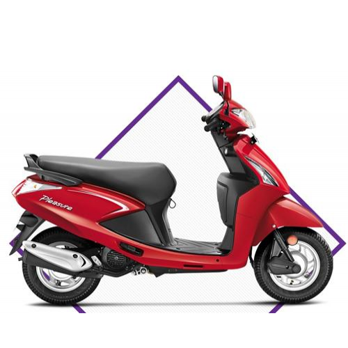 Hero Pleasure 100 Colour Ravishing Red