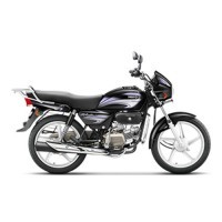 Hero Splender Plus Ismart Black With Silver And Purple Color