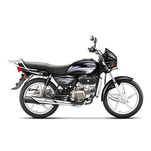 Hero Splender Plus Ismart Black With Silver And Purple Color