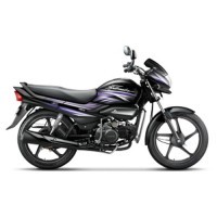 Super Splendor Ismart Colour Black With Electric Purple