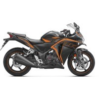 2018 Cbr250r Matte Axis Gray Metallic With Mars Orange Color