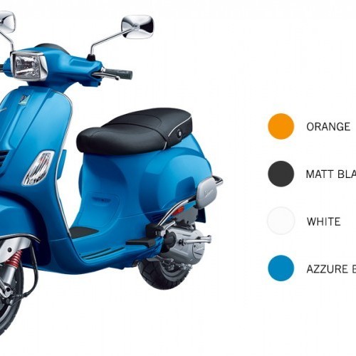 Vespa Sxl 125 Color Orange White Black Blue