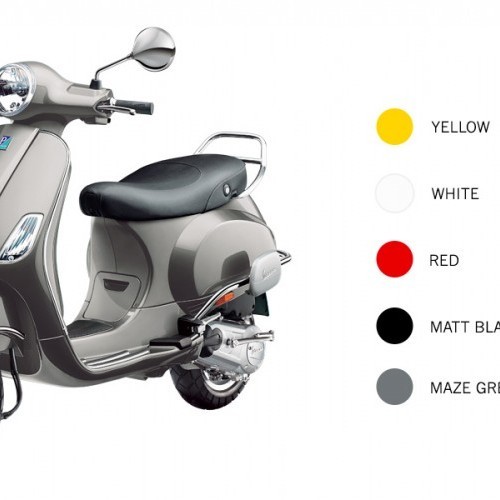 Vespa Vxl 125 Color Yellow White Red Black Grey