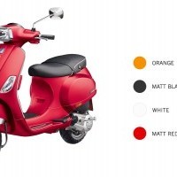 Vespa Sxl 150 Color Orange White Black Red