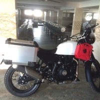Royal Enfield Himalayan Side View White Color