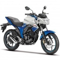Suzuki Gixxer Dual Tone White And Blue