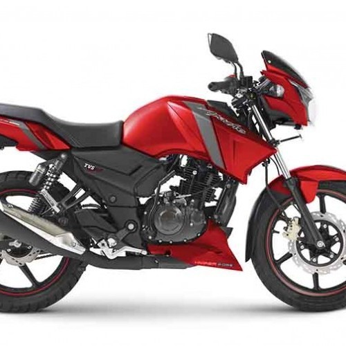 Tvs Apache Rtr 160 Color Matte Red Racing Syrah