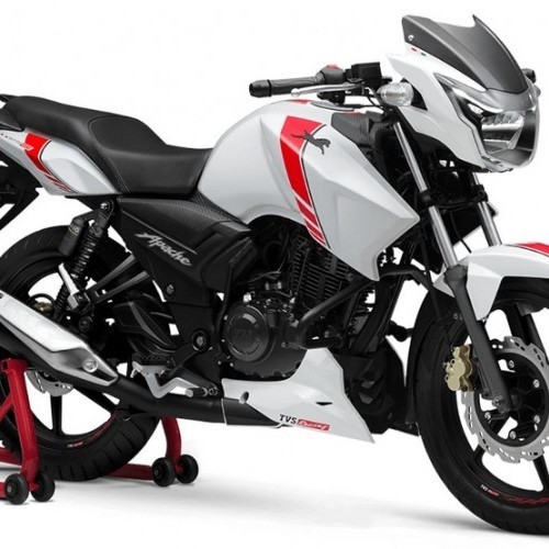 Tvs Apache Rtr 160 Colour White With Red