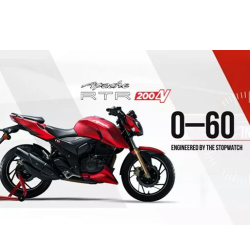 Tvs Apache Rtr 200 4v Color Red