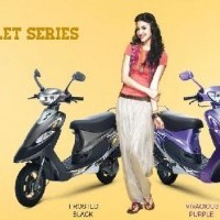 Tvs Scooty Pep Plus Colour Black And Purple