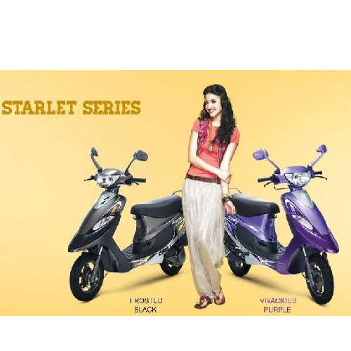Tvs Scooty Pep Plus Colour Black And Purple