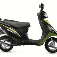 Tvs Scooty Streak Colour Black With Green