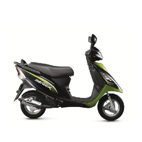 Tvs Scooty Streak Colour Black With Green
