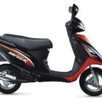 Tvs Scooty Streak Colour Black With Red