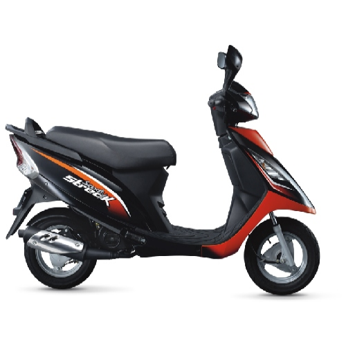 Tvs Scooty Streak Colour Black With Red