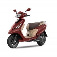 Tvs Scooty Zest Color Matte Red