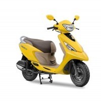 Tvs Scooty Zest Color Matte Yellow