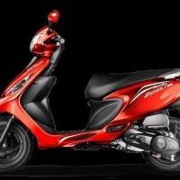 Tvs Scooty Zest Color Red