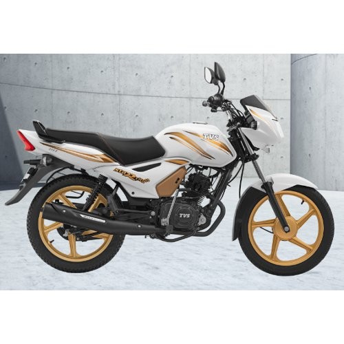 Tvs Star City Plus White Gold Color