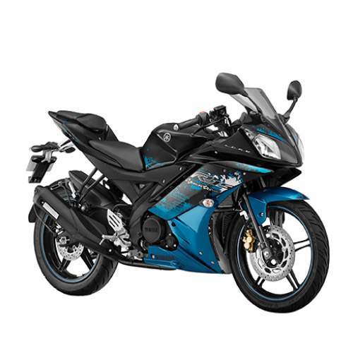 Yamaha R15 Version 2 Streaking Cyan Colour